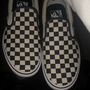 black/white checkered vans